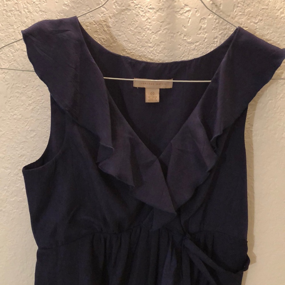 Jonathan Martin Blue Ruffled Dress - Picture 2 of 6